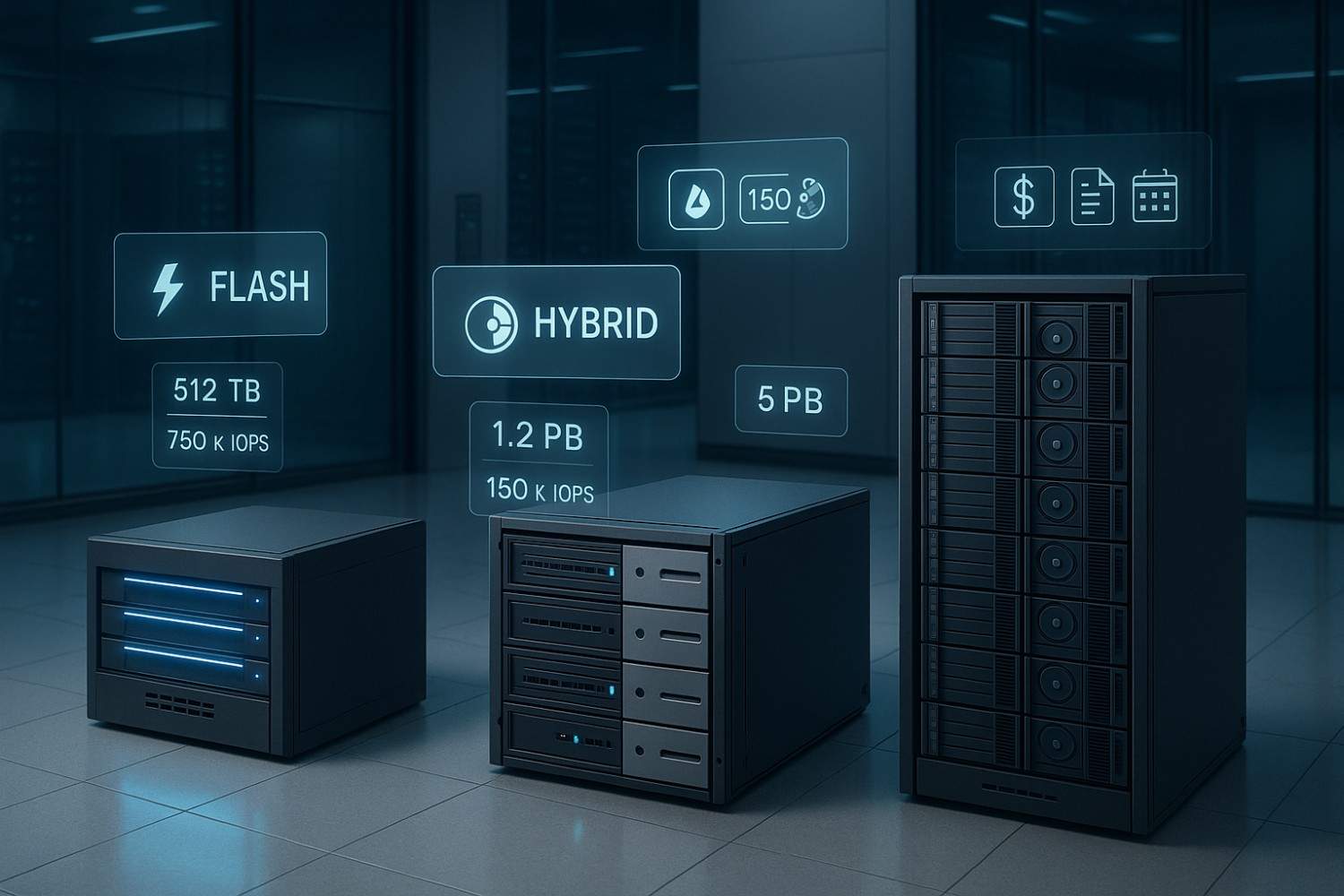 Enterprise Storage Infrastructure - Secure data center with modern server equipment